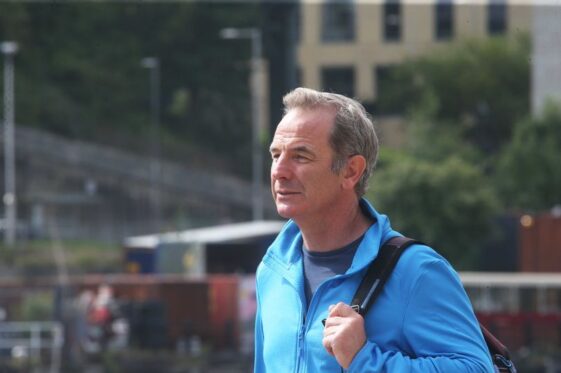 Robson Green spotted filming on Quayside ahead of 'adventure of a lifetime' on Hadrian's Wall show