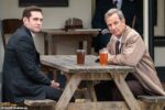 Robson Green and Tom Brittney enjoy a pint filming for Grantchester S6 as Geordie and Will