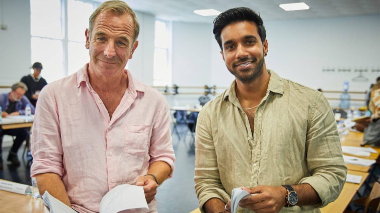 Robson Green and Rishi Nair in Grantchester S9