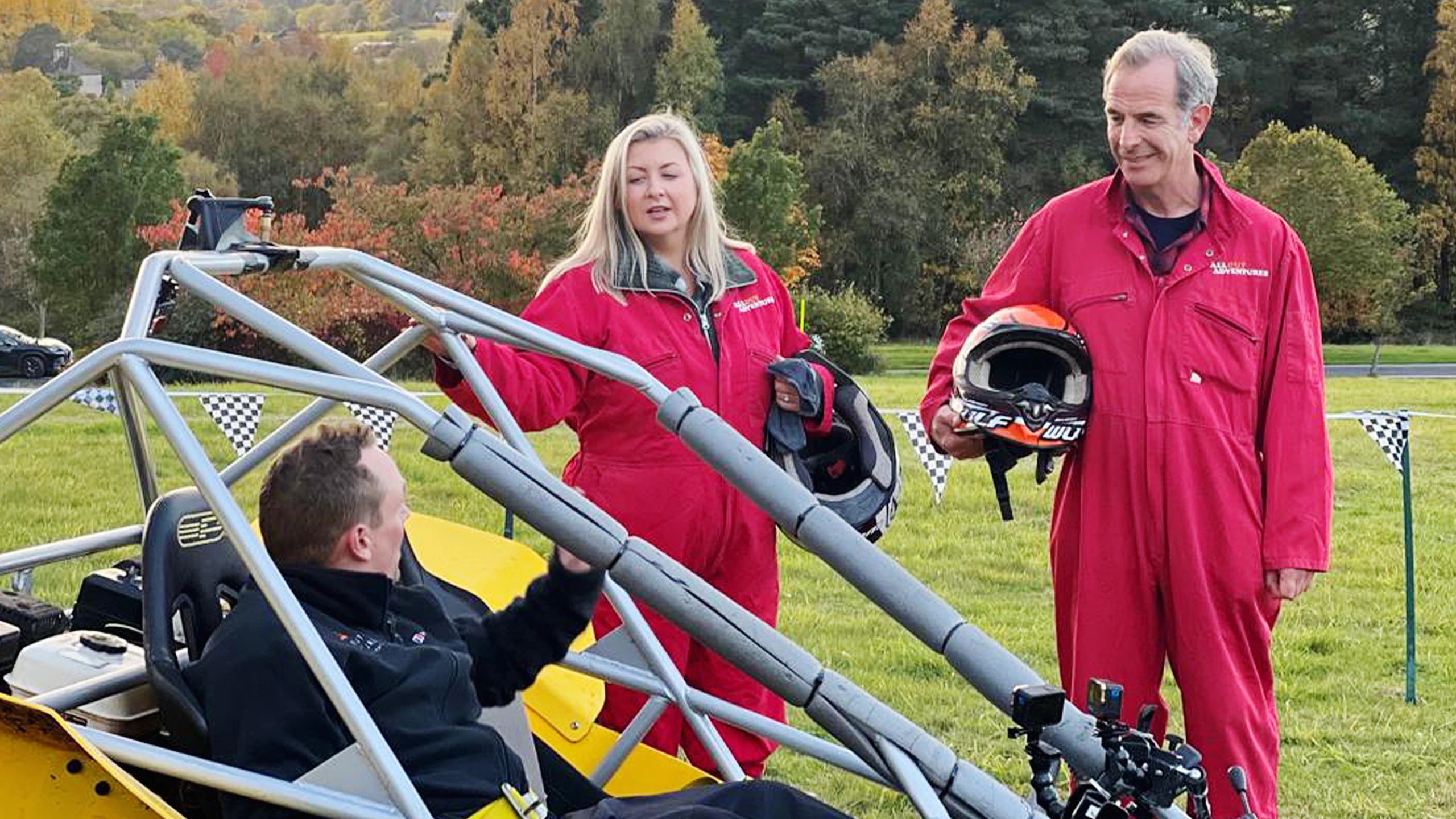 Rosie Ramsey and Robson Green in Northumberland