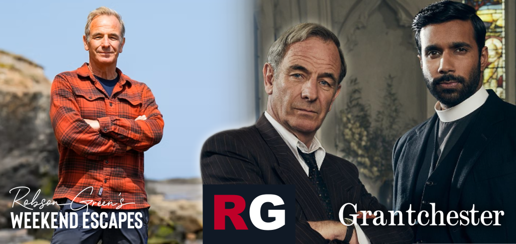 Robson Green appearing in Weekend Escapes and Grantchester