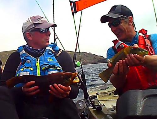 Kayak fishing in Cornwall